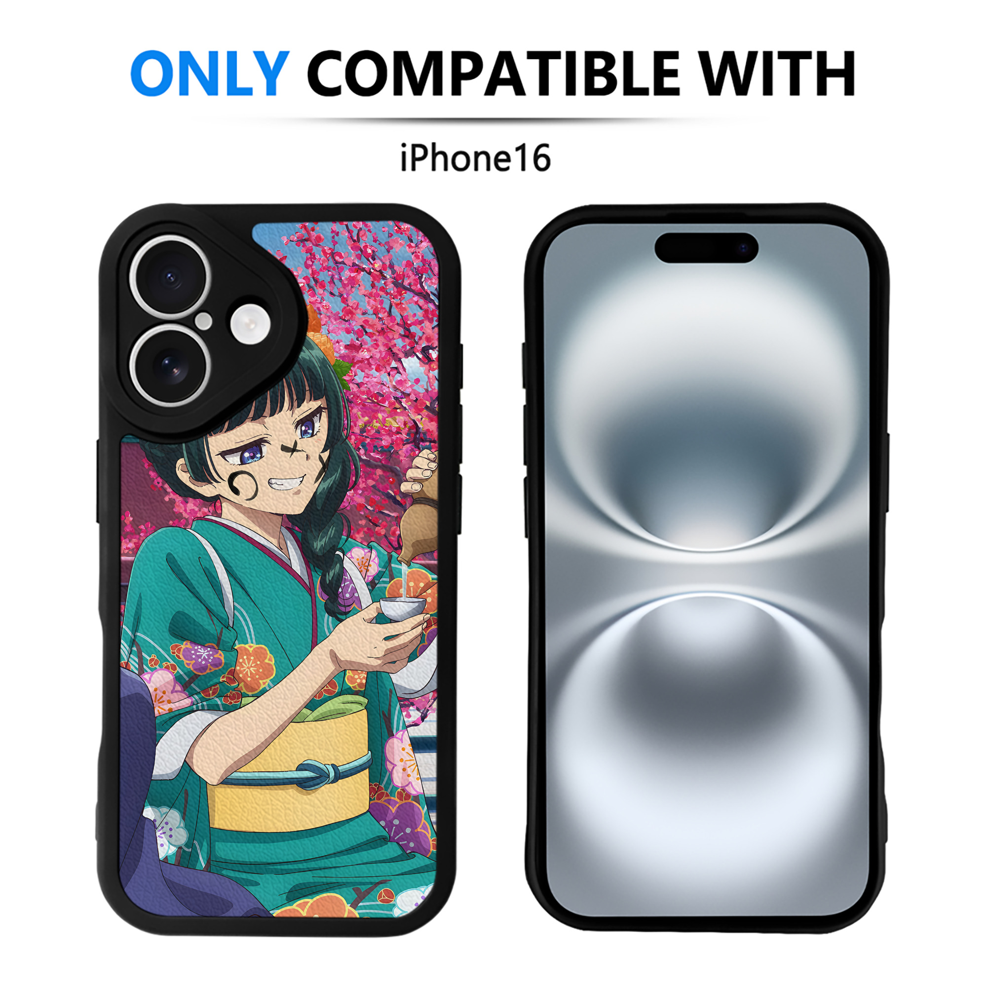 （画像用） 薬屋のひとりごと The Apothecary Diaries 【iPhone 16シリーズ対応】シリコンスマホケース（レザー調） 材質：シリコン